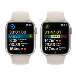 Apple Watch Series 8 GPS + Cellular 45mm viền nhôm dây cao su Starlight VN/A