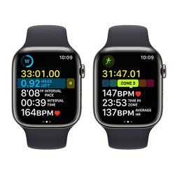 Apple Watch Series 8 GPS + Cellular 41mm viền Thép dây cao su Graphite VN/A