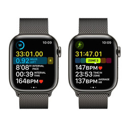Apple Watch Series 8 GPS + Cellular 41mm viền Thép dây thép Graphite VN/A
