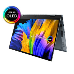 Laptop Asus Zenbook 14 Flip OLED UP5401ZA-KU140W (Core™ i7-12700H | 16GB | 1TB | Intel® Iris® Xe | 14.0 inch 4K OLED | Cảm ứng | Bút cảm ứng | Win 11 | Xám)