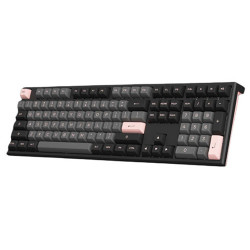 Bàn phím cơ AKKO MonsGeek MG108 Black & Pink Akko V3 Cream Yellow switch