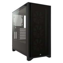 Vỏ máy tính Corsair iCUE 4000X RGB Black Tempered Glass Mid-Tower ATX