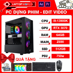 PCHM Dựng Phim 01 (i9-13900K | Z690 | Ram 64GB  | RTX 3070 | 512GB SSD | 750W PSU)
