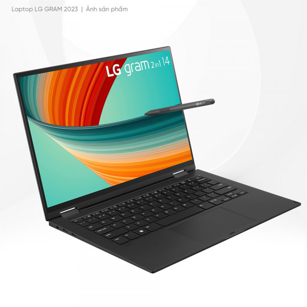 LG Gram 2023 2in1 14T90R-G.AH55A5 (Core i5-1340P | 16GB | 512GB | Intel Iris Xe | 14-inch WUXGA | Cảm ứng | Win 11 | Đen)