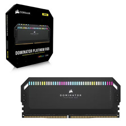RAM Corsair DOMINATOR PLATINUM RGB 64GB (2x32GB) DDR5 5600MHz Black (CMT64GX5M2B5600C40)