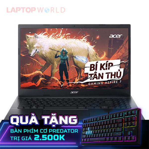 Laptop Acer Gaming Aspire 7 A715-76G-59MW NH.QMYSV.001 (Core i5-12450H | 8GB | 512GB | RTX 2050 | 15.6 inch FHD 144Hz | Win 11 | Đen)