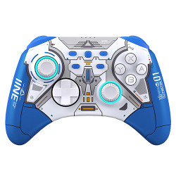 Tay cầm chơi game không dây IINE Ares Transparent Wireless Controller Màu Mecha Blue L786