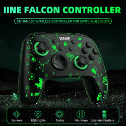 Tay cầm chơi game IINE Wireless Controller Wake Up Support NFC Amiibo Compatible Nintendo Switch/Switch OLED/PC Steam L823