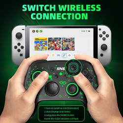 Tay cầm chơi game IINE Wireless Controller Wake Up Support NFC Amiibo Compatible Nintendo Switch/Switch OLED/PC Steam L823