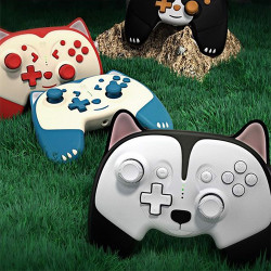 Tay cầm chơi game không dây IINE Pro Controller Animal cho Nintendo Switch/PC, Red Fox