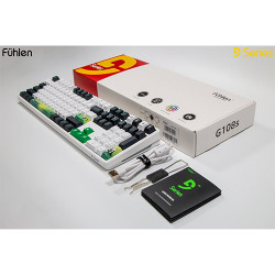 Bàn phím cơ Fuhlen G108S Panda V2 Wireless Fuhlen Yellow Pro switch