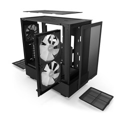 Vỏ Case NZXT H5 Flow RGB Black (Mid Tower, 4 Fan)