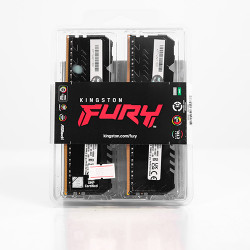 Ram Desktop Kingston Fury Beast RGB 32GB (2x16GB) DDR4 3200Mhz
