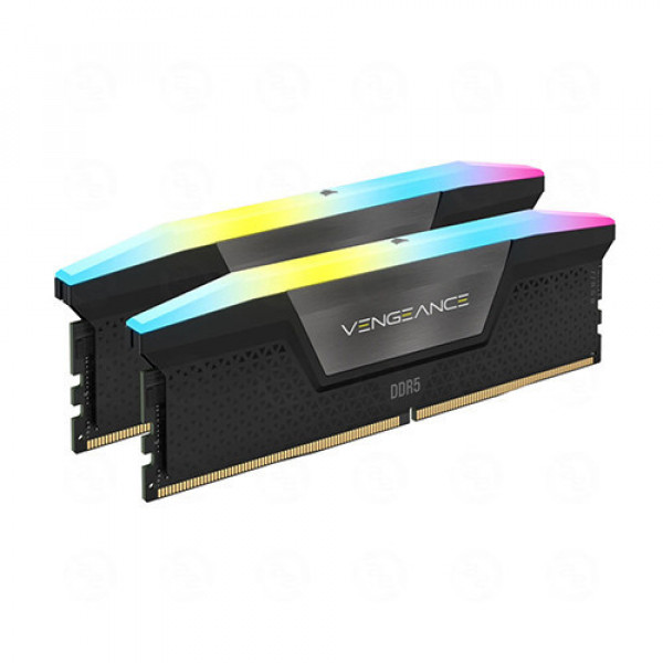 Ram PC Corsair VENGEANCE RGB 64GB (2x32GB) DDR5 bus 5600MHz Black (CMH64GX5M2B5600C40)