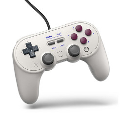 Tay cầm chơi game 8BitDo Pro 2 Wired Controller - Màu Trắng