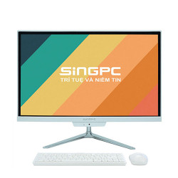 PC All in one SingPC M19K571-W (Celeron G5900 | 4GB | 128GB SSD | 19.0Inch | Windows 11 Pro)
