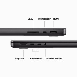 MacBook Pro 14 inch M3 Pro MRX43SA/A Space Black (Chính hãng Apple Việt Nam)