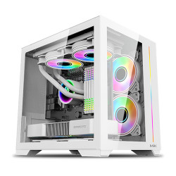 Vỏ Case NZXT H6 FLOW ALL WHITE ( MID Tower, 3 Fan, Màu Trắng)