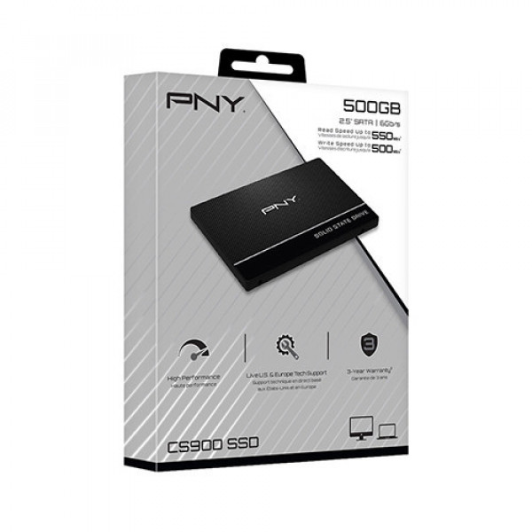 Ổ cứng SSD PNY CS900 500GB 2.5 inch sata 3 (SSD7CS900-500-RB)
