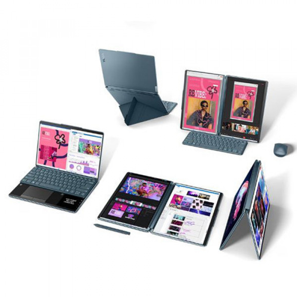 Laptop Lenovo Yoga Book 9 13IMU9 83FF001SVN (Intel® Core™ Ultra 7 155U | 32GB | 1TB | Intel Arc™ Graphics | 13.3 inch 2.8K OLED | Cảm ứng | Win 11 | Office | Tidal Teal) 