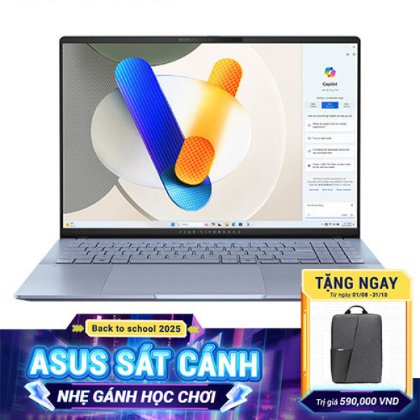 Laptop Asus Vivobook S 16 OLED S5606MA-MX051W (Core™ Ultra 7 155H | 16GB | 512GB | Intel® Arc™ Graphics | 16.0inch 3.2K OLED | Win 11 | Xanh) 