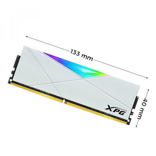 Ram PC Adata XPG Spectrix D50 RGB White 16GB (1x16GB) DDR4 3200Mhz (AX4U320016G16A-SW50)
