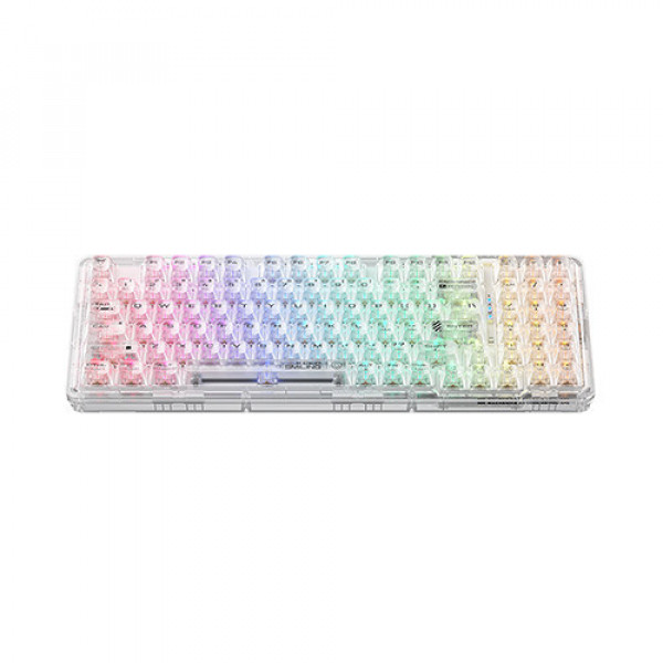 Bàn Phím Cơ Machenike K500F-B94W Tri-mode RGB White Transparent GR Crystal Switch