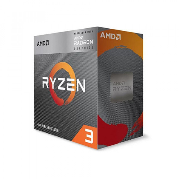 CPU AMD Ryzen 3 4300G (AMD AM4 - 4 Core - 8 Thread - Base 3.8Ghz - Turbo 4.0Ghz - Cache 6MB)