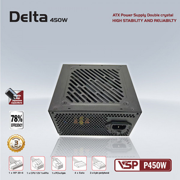 Nguồn máy tính VSP DELTA P450W
