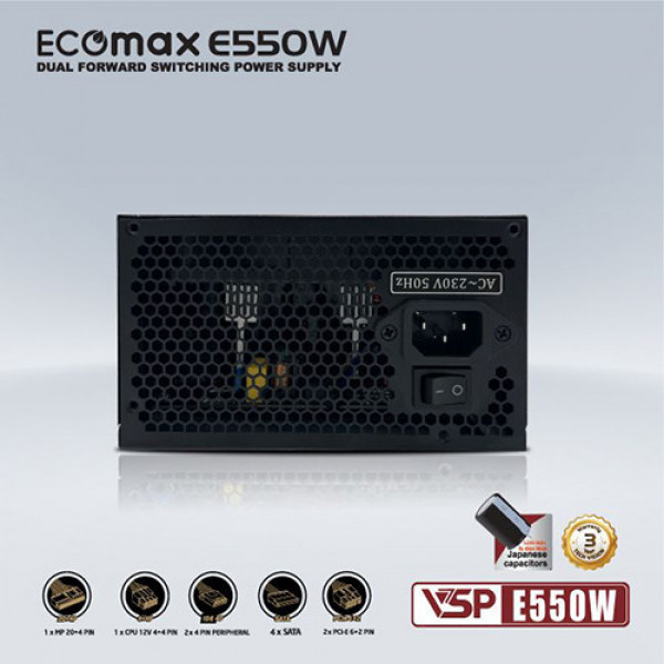 Nguồn máy tính VSP ECOMAX E550W