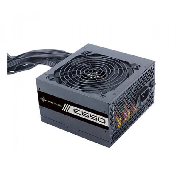 Nguồn máy tính KENOO ESPORT E650 650w (Mầu Đen/ Cáp Dẹt/ Fan 12cm)