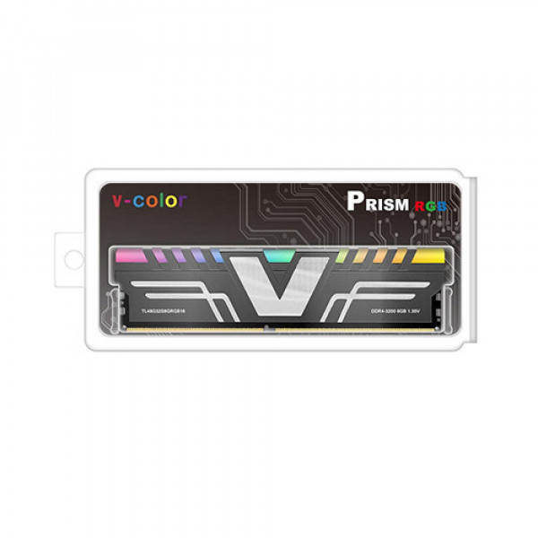 RAM V-Color PRISM RGB 8GB (1X8GB) DDR4 3200MHz (TL48G32S8GRGB16)