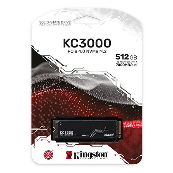 Ổ cứng SSD Kingston SKC3000 512Gb (NVMe PCIe/ Gen4x4 M2.2280/ 7000MB/s/ 3900MB/s)