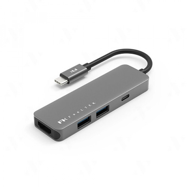 Hub chuyển đổi Feeltek HCM004AP2F 4 in 1 (USB-C sang 1xUSB-C, 1xUSB-A 3.1, 1xUSB A 2.0, 1xHDMI)