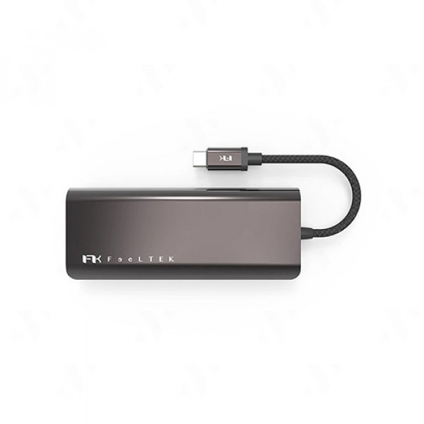 Hub chuyển đổi Feeltek HCM006AP2F 6 in 1 (USB-C sang 2xUSB-A 3.0, 1xUSB C, 1xHDMI, 1xSD, 1xRJ45)