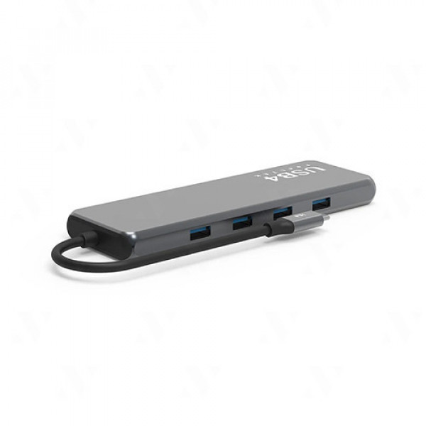 Hub chuyển đổi Feeltek HCM010AP2F 10 in 1 (USB-C sang USB-C 3.1 Gen2 x1, PD x1, USB-A 3.1 Gen2 x2, USB 3.0 x2 USB 2.0 x1, RJ45 x1, HDMI x2)