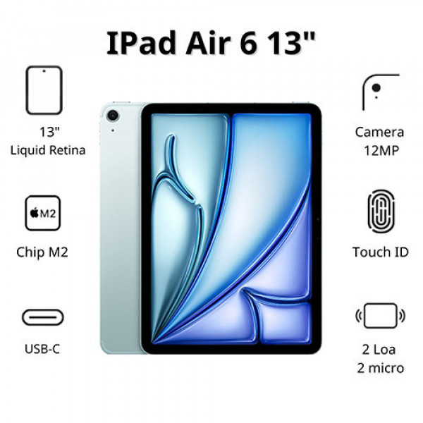 iPad Air 6 M2 13inch 5G 256GB Blue