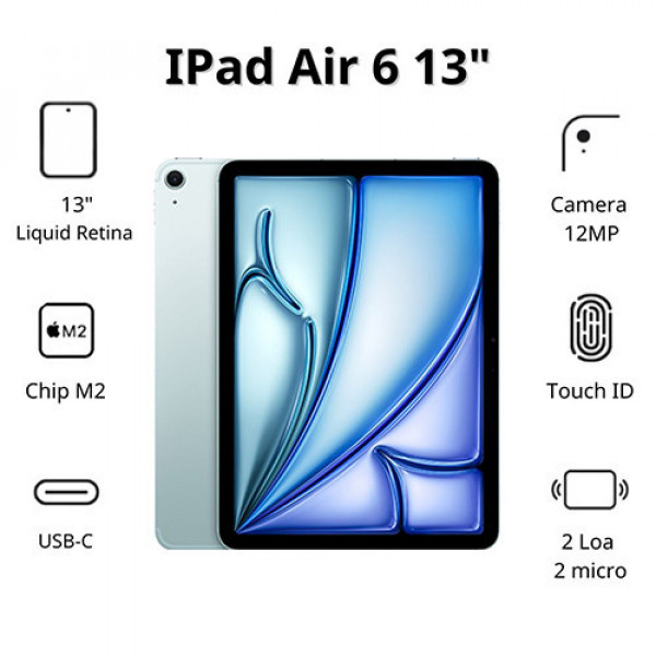 iPad Air 6 M2 13inch Wifi 128GB Blue