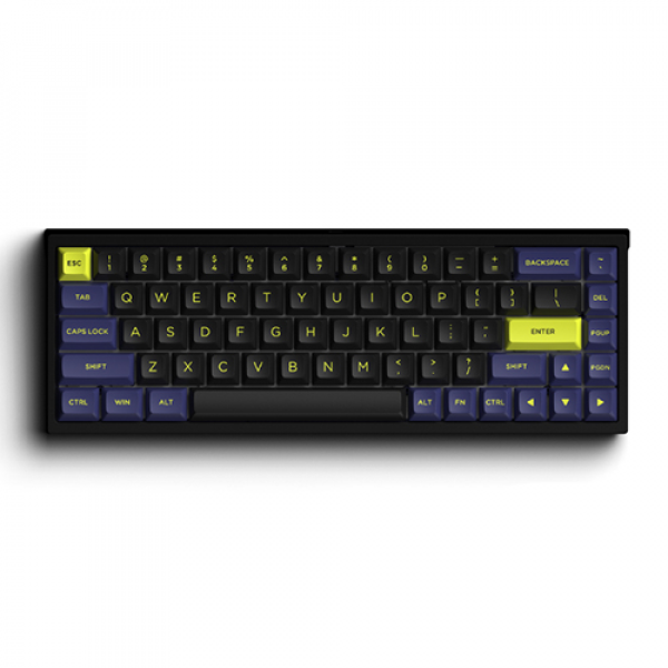 Bàn phím cơ FL-Esports FL680SAM Night Black Wireless Gateron Cap Yellow switch