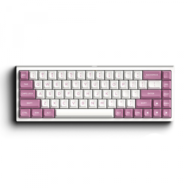 Bàn phím cơ FL-Esports FL680SAM Peach Wireless Gateron Cap Silver switch