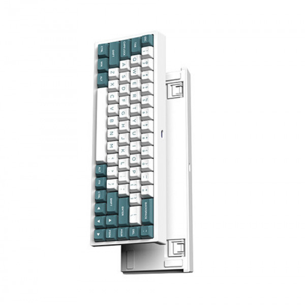 Bàn phím cơ FL-Esports FL680SAM Aqua Green Wireless Gateron Cap White switch