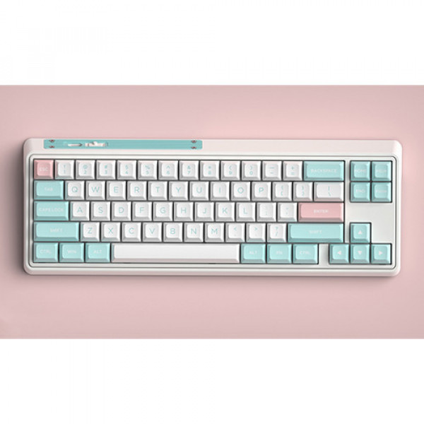 Bàn phím cơ FL-Esports CMK68SAM Marshmallow Wireless Gateron Pro White switch