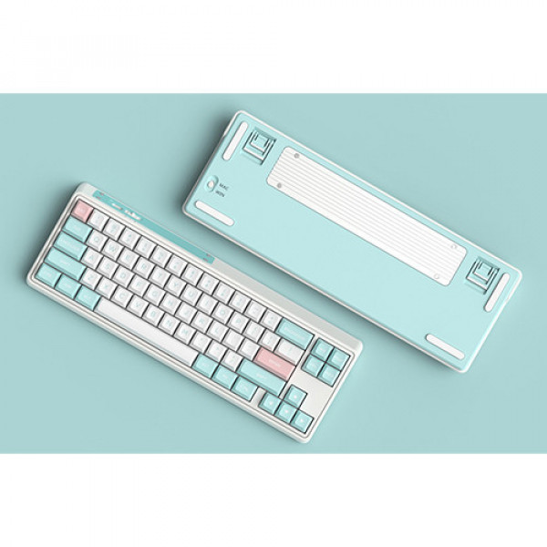 Bàn phím cơ FL-Esports CMK68SAM Marshmallow Wireless Gateron Pro White switch