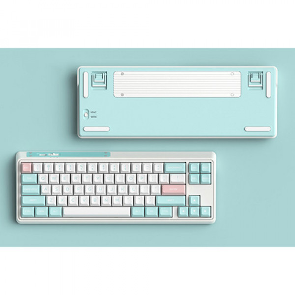 Bàn phím cơ FL-Esports CMK68SAM Marshmallow Wireless Gateron Pro White switch