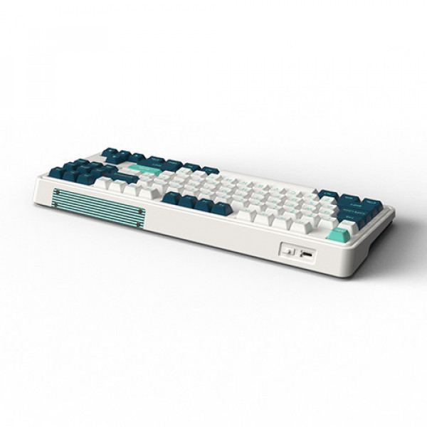 Bàn phím cơ FL-Esports CMK87 SAM Cool Mint 3 Mode Kailh Box White switch