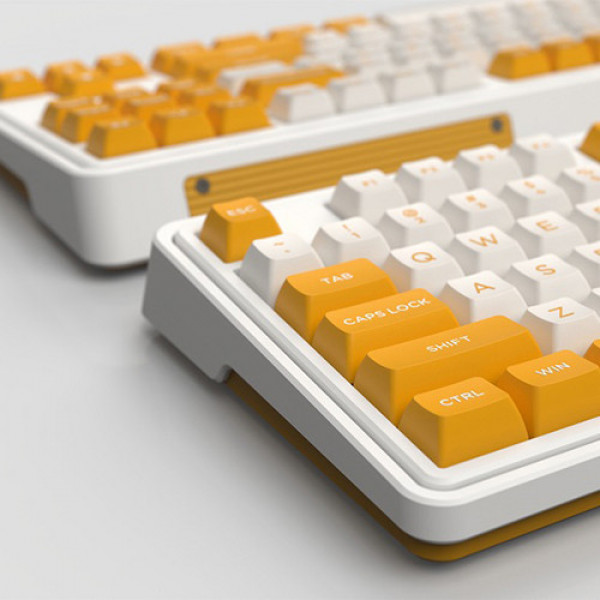 Bàn phím cơ FL-Esports CMK87 SAM Yellow White 3 Mode Kailh Box Red switch