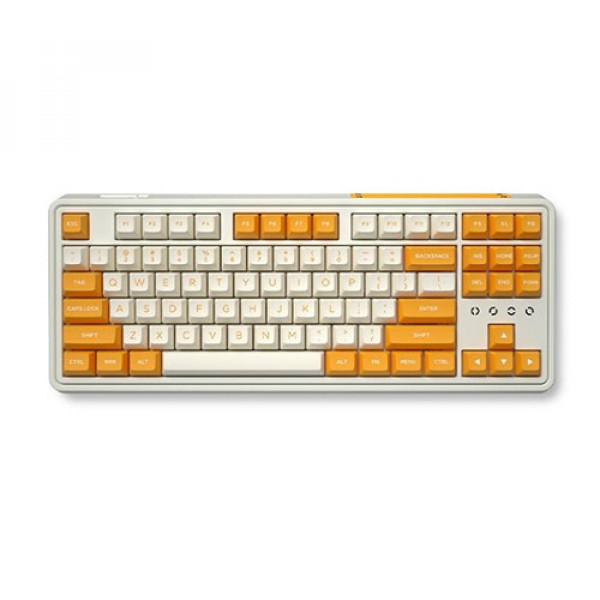 Bàn phím cơ FL-Esports CMK87 SAM Yellow White 3 Mode Kailh Box Brown switch