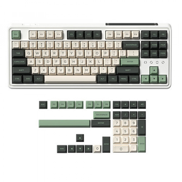 Bàn phím cơ FL-Esports CMK87SAM 3 Mode Wireless Tropical Forest Kailh Box Tropical Forest switch