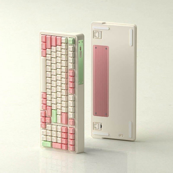 Bàn phím cơ FL-Esports CMK99SAM Strawberry Sundae 3 Mode Wireless TTC Speed Silver V2 switch