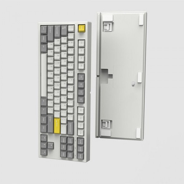 Bàn phím cơ FL-Esports GP87CP White Gray Gasket Mount Gateron Pro White switch